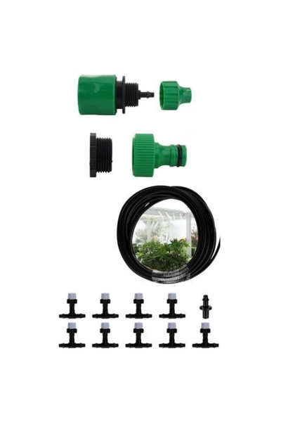 Seçkin Trend نظام تبريد وترطيب للمساحات الخارجية بطول 10 أمتار يمكنك تركيبه ب...