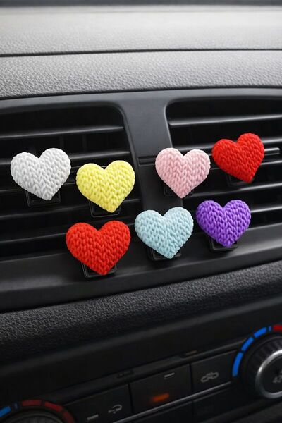 Çiçek Antalya Car Interior Air Conditioning Grille Heart Ornament – Set of 5 ...