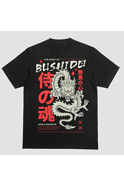 Kartier Tricou Unisex Negru Bushido Dragon