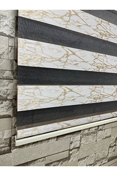 PERDECİNİZ KREM FİLE KISMI SİYAH ZEBRA PERDE ALÜMİNYUM KASA İMALATTAN SATIŞ E...