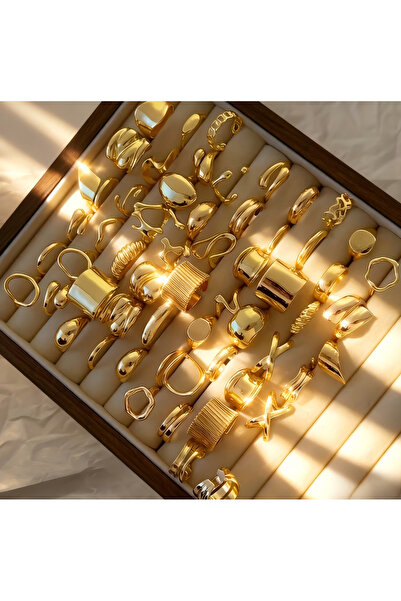 Ervalina Geometrik Yüzükler (Karışık Gönderim)