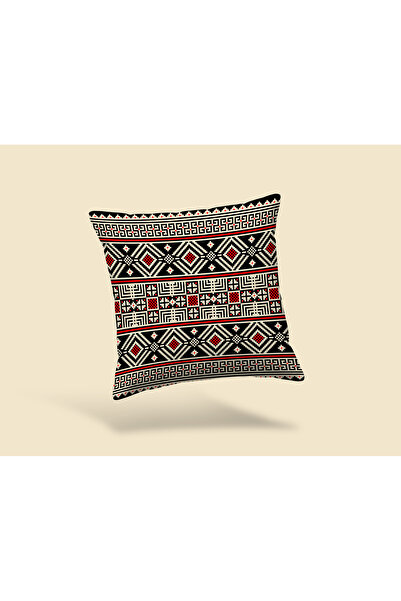 Karkan Tekstil Bohemian Ethnic Patterned Decorative Throw Pillow Cover