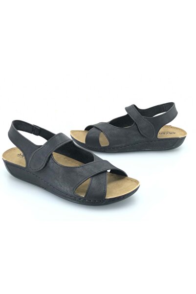 KOCAMANLAR Aryan 08-090 Women's Orthopedic Sandals Black