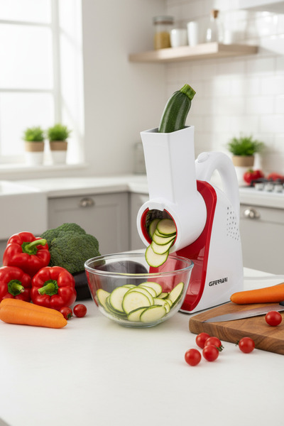 ozbience Çok Fonksiyonlu Otomatik Doğrayıcı, Dilimleyici ve Rende Makinesi