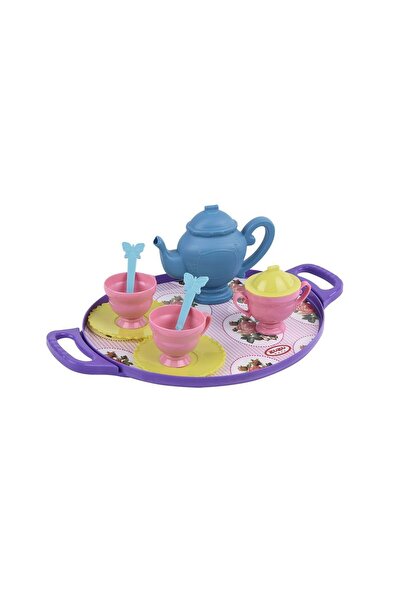 Russet 4040 طقم شاي مع صينية -Zuzutoys