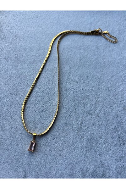 mitico jewellery Isabel Pink Stone Necklace