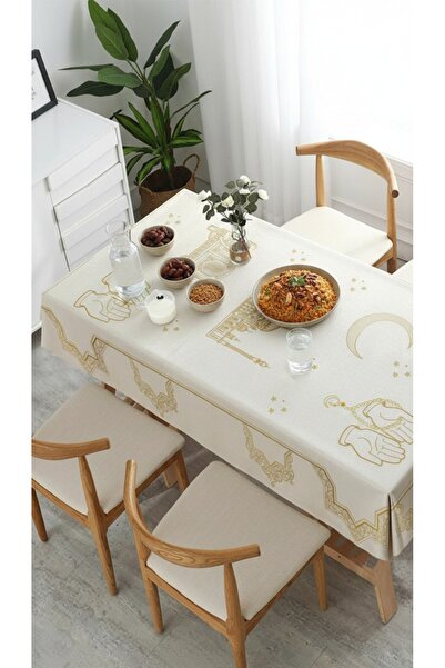Tropikhome Ramazan Temalı Masa Örtüsü Dijital Baskılı 150X220 cm Masa Örtüsü
