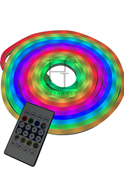 Hazar Led 5 Volt IC-RGB Pixel Neon Şerit Led Set Bluetoothlu Ve Kumandalı IP6...