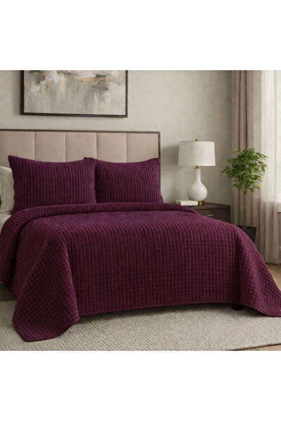 Merinos Modern Line 3 Parça Battaniye Seti 2 Yastık Kılıflı (220x240)