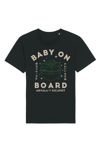 Kartier Tricou Unisex Negru Baby On Board