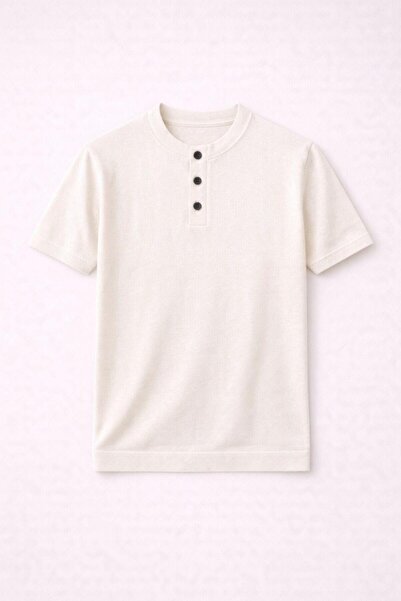 Valiberta Ανδρικό T-Shirt Dogen με κουμπιά στο γιακά, κοντομάνικο, λεπτό πλεκ...