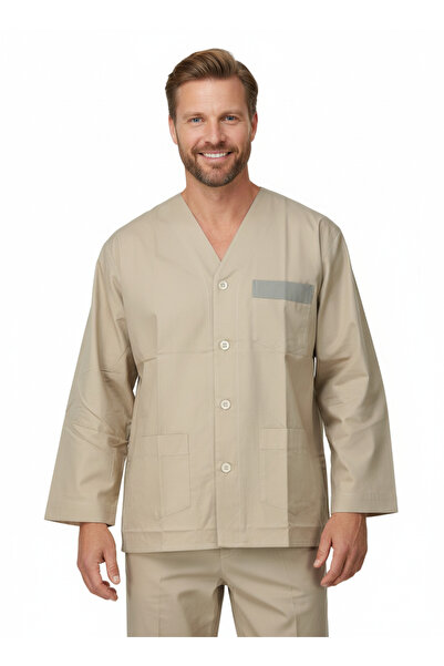 Oppland Men's Pajama Set 100% Cotton Fabric Plaid Pattern with Pockets Comfor...