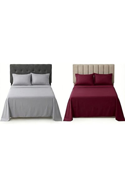AL SAHIR GARMENT INDUSTRY L.L.C Premium Double Flat Bedsheet Pack of 2