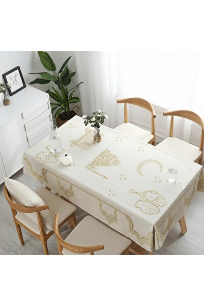 Tropikhome Ramazan Temalı Masa Örtüsü Dijital Baskılı 150X220 cm Masa Örtüsü
