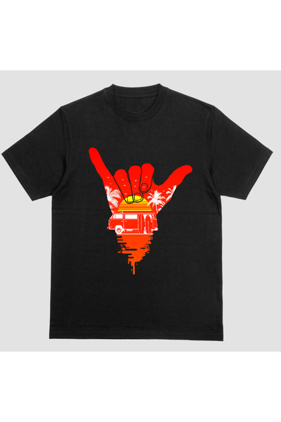 Kartier Tricou Unisex Negru Summer Vibes