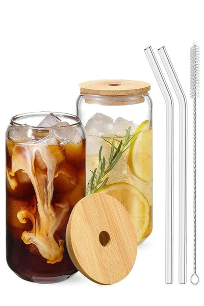 1Chase Set of 2 - Trendy Sipper Glasses, 550ml