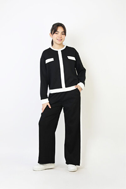 MODANINO Set Garni pentru fete, cu detalii și pantaloni largi, 12502