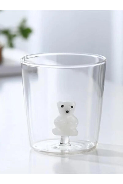 1Chase كوب زجاجي من زجاج البوروسيليكات بتصميم حيوان ثلاثي الأبعاد، سعة 300 مل...