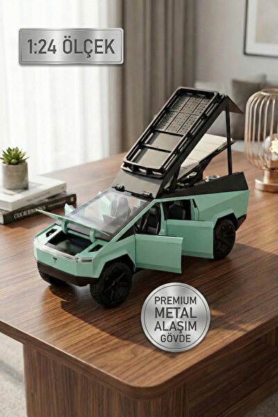 craftivio 1:24 Metal Cybertruck Kamp Karavan Modelli Çek Bırak Oyuncak Araba ...