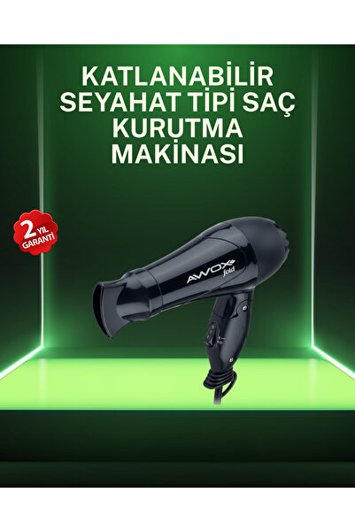 toyigoo Compact Foldable Hair Dryer Suitable for Home and Travel - Tygo4728-5275