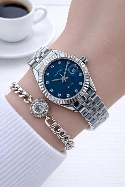 Ferrucci Small Vintage Case Steel Cord 2 Year Guarantee 3 Atm Women Wrist Wat...