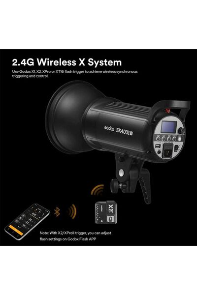 Generic فلاش Godox SK400II V Studio – نظام إضاءة ستروب احترافي لاسلكي بتردد 2...