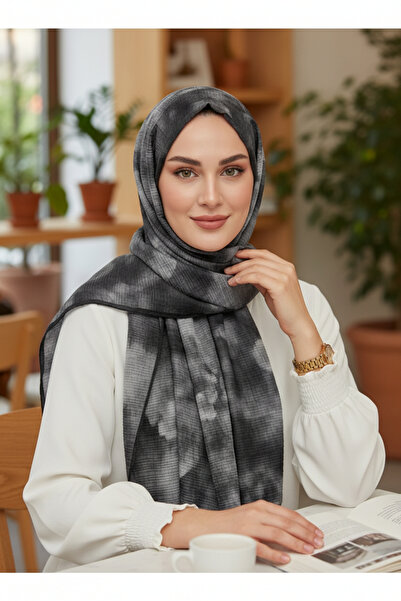 Onur Şal - Yeni Bulut Desen Müslin Şal Organik Mevsimlik Kumaş Moda Trend Mağ...