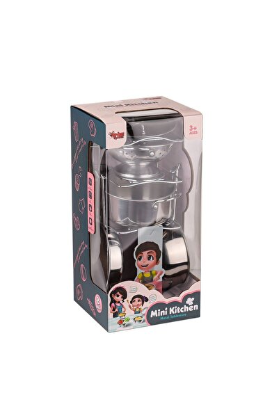 Russet 683g-2 Steel Pot Pan Set 7 Pieces -Vardem Toy