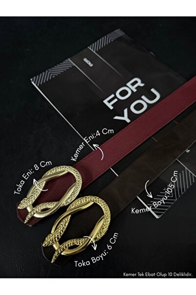 Fiori Women's Trouser Belt, Jacket Belt, Dress Belt, Shirt Belt with Snake Bu...