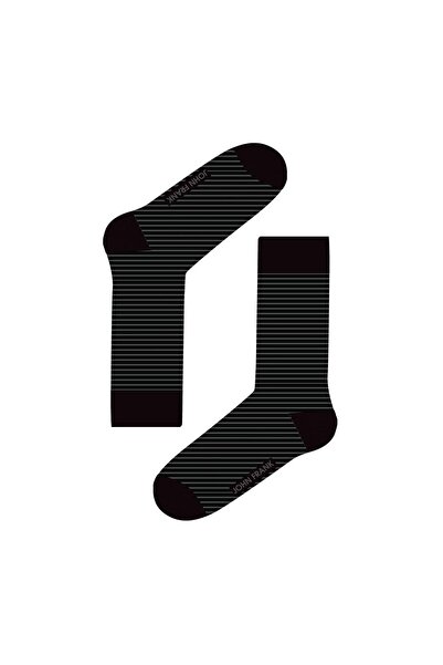 John Frank Modal Long Socks Black