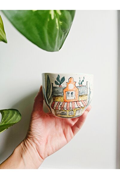 WEBBMODA Handmade Custom Home Patterned Drawing Mug