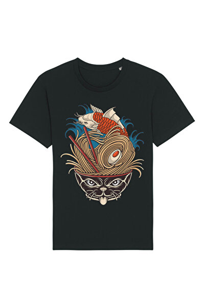 Kartier Tricou Unisex Negru Ramen Bowl