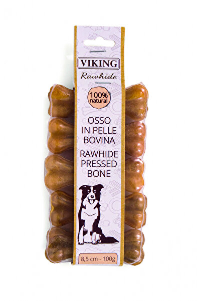 Leo Pet Recompense Viking Os Piele Presata 8.5 cm 5 buc