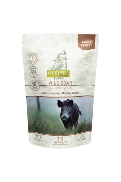 Isegrim Pouch Dog Adult - Wild Boar Monoprotein 410 Gr.
