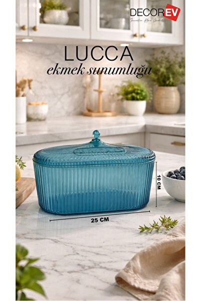 decorev Bread Storage Box with Lid – Transparent Design, Hygienic and Long-La...