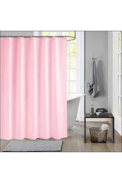 lawrenceshop 180 x 180 cm Pratik Su Geçirmez Duş Perdesi Düz Renk C Halkalı P...