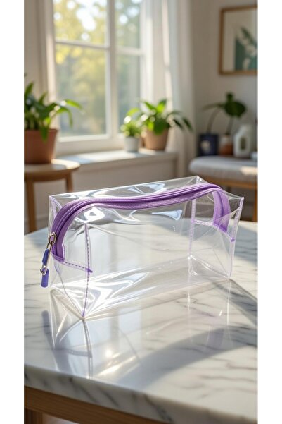 cosmoplex Şeffaf Makyaj Çantası 21x9x8