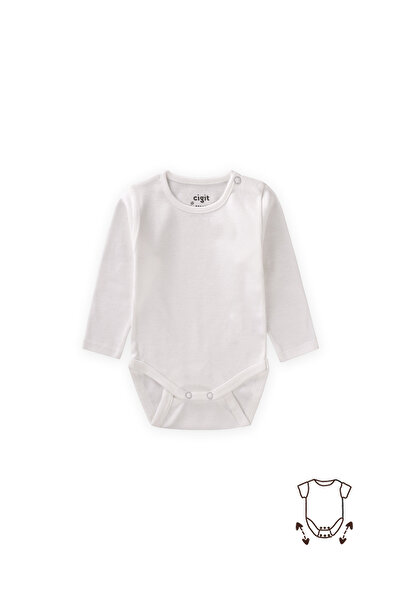 Cigit Extendable Bodysuit 0-2 Years Off-White