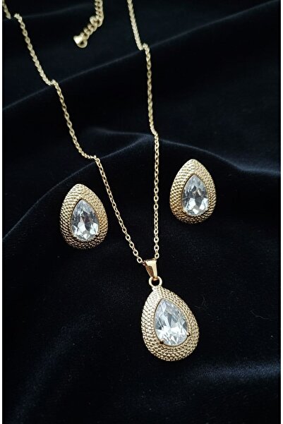 REBRAND Silver Accessory Set, Necklace and Earrings