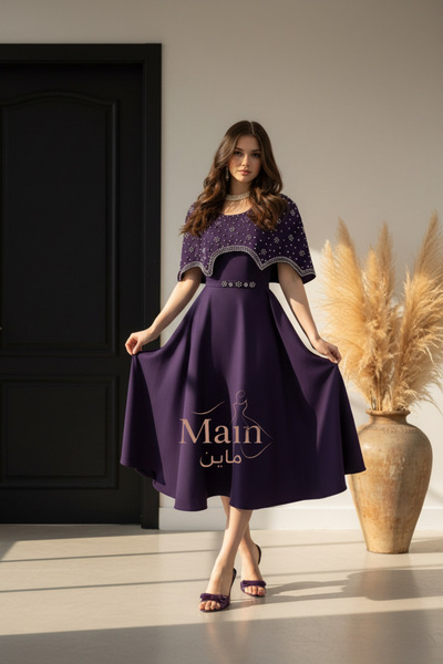 MAIN DRESS Barbie's soft embroidered dress for Eid