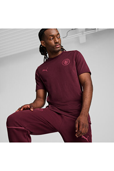 Puma Mens Manchester City Casuals T-Shirt - Red