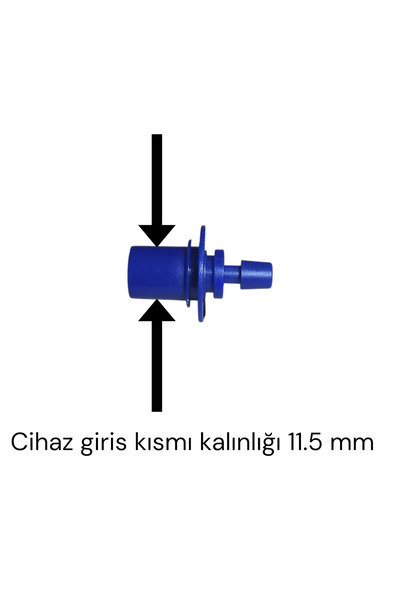 ARCHER Dijital Tansiyon Aleti Manşon Jak Adaptör Mavi 11,5 mm – Omron M3 Uyum...