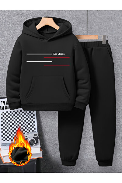 MYADA Premium 3-thread los angeles print top and bottom set 24665