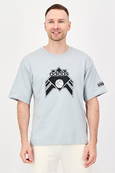 adidas Men Sportswear Fit Short Sleeve Outdoor T Shirt, Sage Green