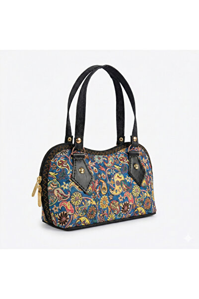 STAMBOUL Ethnic Patterned Hürrem Model Short Handle Hand and Shoulder Bag - V...