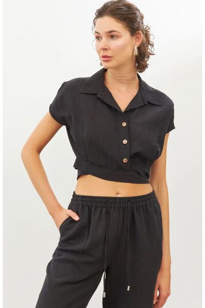 Sima Butik WOMEN CROP SHIRT