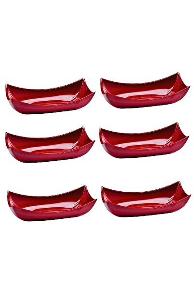 Culinaro Set 6 boluri dreptunghiulare 6,5x14x4cm rosu