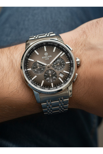 Hislon Gümüş Çelik Kordon Erkek Kol Saati MS103S-04SS