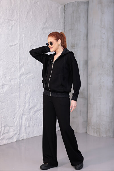 zitex Hooded Modal Fabric Tracksuit Set with Sleeve and Leg Parachute Fabric ...