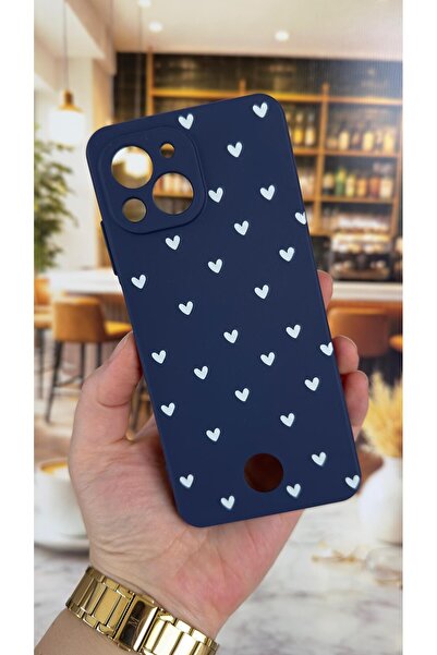 Vip Case REEDER S23 PRO MAX Uyumlu Mini Beyaz Kalp Desenli Silikon Darbe Emic...